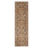 Brown and Beige Persian 2x3 Feet Machine Made Runner