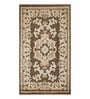 Brown and Beige Persian 2x3 Feet Machine Made Runner