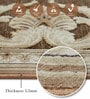 Brown and Beige Persian 2x3 Feet Machine Made Runner
