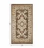 Brown and Beige Persian 2x3 Feet Machine Made Runner