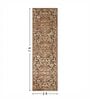 Brown and Beige Persian 2x7 Feet Machine Made Runner
