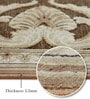 Brown and Beige Persian 3x5 Feet Machine Made Carpet