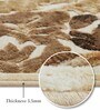 Brown and Beige Persian 3x5 Feet Machine Made Carpet