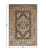 Brown and Beige Persian 4x6 Feet Machine Made Carpet