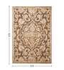 Brown and Beige Persian 4x6 Feet Machine Made Carpet