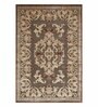 Brown and Beige Persian 4x6 Feet Machine Made Carpet