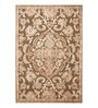 Brown and Beige Persian 4x6 Feet Machine Made Carpet