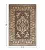 Brown and Beige Persian 5x7 Feet Machine Made Carpet