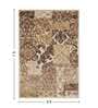 Brown and Beige Persian 5x7 Feet Machine Made Carpet