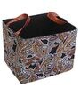 Brown and Black Cotton Foldable Cloth Organiser