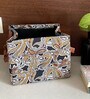 Brown and Black Cotton Foldable Cloth Organiser