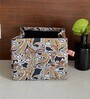 Brown and Black Cotton Foldable Cloth Organiser