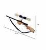 Planck Rifle Novelty Wall Light (Black & Natural Finish)