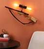 Planck Rifle Novelty Wall Light (Black & Natural Finish)