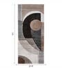 Brown and Brown Geometrical Polypropylene 5 ft x 2.5 ft Machine Made Runner