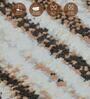 Brown and Cream Abstract 4x6 Feet Machine Made Carpet