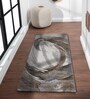 Brown and Cream Abstract Polypropylene 5 ft x 2.5 ft Machine Made Runner