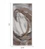 Brown and Cream Abstract Polypropylene 5 ft x 2.5 ft Machine Made Runner