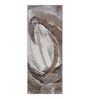 Brown and Cream Abstract Polypropylene 5 ft x 2.5 ft Machine Made Runner