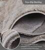 Brown and Cream Abstract Polypropylene 6 ft x 4 ft Machine Made Carpet
