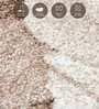 Brown and Cream Floral Polypropylene 6 ft x 4 ft Machine Made Carpet