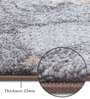 Brown and Cream Floral Polypropylene 9 ft x 6 ft Machine Made Carpet
