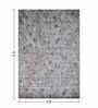 Brown and Cream Geometric 3x5 Feet Machine Made Carpet