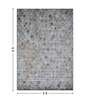 Brown and Cream Geometric 4x6 Feet Machine Made Carpet