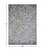 Brown and Cream Geometric 5x7 Feet Machine Made Carpet