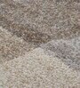 Brown and Cream Geometrical Polypropylene 5 ft x 2 ft Machine Made Runner