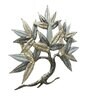 Brown And Gold Iron Etched Tree Metal Wall Art