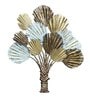Brown And Gold Iron Palm Tree Metal Wall Art