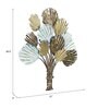 Brown And Gold Iron Palm Tree Metal Wall Art
