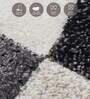 Brown and Grey Abstract Polypropylene 5 ft x 2.5 ft Machine Made Runner