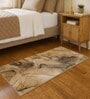 Brown and Grey Abstract Polypropylene 5 ft x 2.5 ft Machine Made Runner