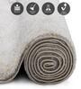 Brown and Grey Abstract Polypropylene 5 ft x 2.5 ft Machine Made Runner