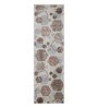 Brown and Grey Geometric 2x3 Feet Machine Made Runner
