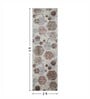 Brown and Grey Geometric 2x3 Feet Machine Made Runner