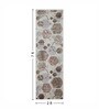 Brown and Grey Geometric 2x7 Feet Machine Made Runner