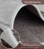 Brown and Grey Geometric 3x5 Feet Machine Made Carpet