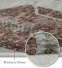 Brown and Grey Geometric 3x5 Feet Machine Made Carpet