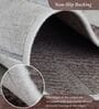 Brown and Grey Geometric 4x6 Feet Machine Made Carpet