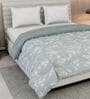 Brown and Grey Polyester Solid 200 GSM Double Bed Comforter