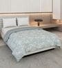 Brown and Grey Polyester Solid 200 GSM Double Bed Comforter