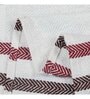 Brown And Maroon Cotton And Chenille Stripped 49X60 Inches Throw