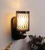 Dynamic Brown and silver Wood and Metal Wall Sconces