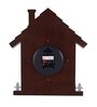 Brown And Silver Wooden Silent Sweep Mechanism Wall Clock