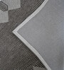 Brown Geometric Wool And Cotton 5 X 8 Ft Hand Tufted Carpet