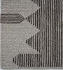 Brown Geometric Wool And Cotton 5 X 8 Ft Hand Tufted Carpet