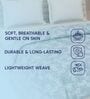 Brown and White 100% COTTON Solid 150 GSM King Bed Comforter
